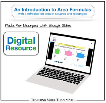 Preview of An Introduction To Area Formulas - For Nearpod - Made with Google Slides