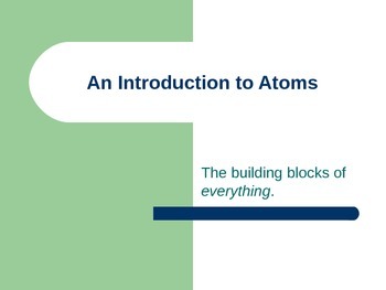 Preview of An Introduction to Atoms