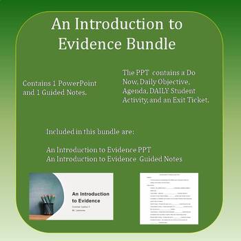 Preview of An Introduction to Evidence Bundle