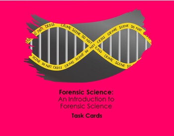 Preview of An Introduction to Forensic Science Task Cards