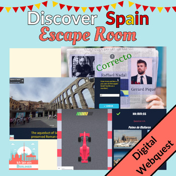 Preview of An Introduction to Spain Escape Room / WebQuest