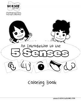 Preview of An Introduction to the 5 Senses - Coloring Book