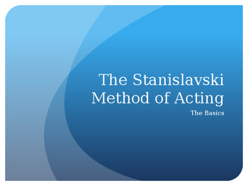 Preview of An Introduction to the Stanislavski Method of Acting