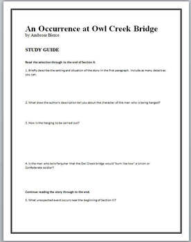 an occurrence at owl creek bridge book