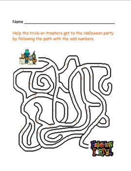 Preview of An "Odd" Halloween Maze