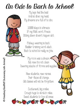 ode poems for kids