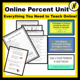 An Online Percent Unit Bundle (PDF, Google Forms and Slides)