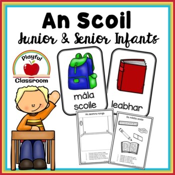 Preview of An Scoil - Irish Worksheets for Junior and Senior Infants