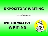 An introduction to EXPOSITORY WRITING PowerPoint presentation