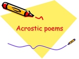 An introduction to acrostic poetry 