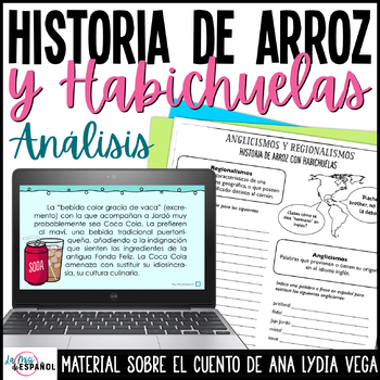 Preview of Análisis Cuento Historia de Arroz con Habichuelas - Puerto Rico Story Analysis