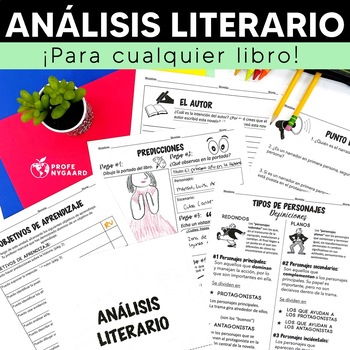 Preview of Análisis literario: a literary analysis unit in Spanish