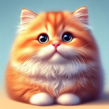 Preview of An orange chubby kitten2