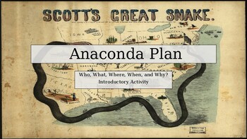 Preview of Anaconda Plan. Introductory and Close Read Activity