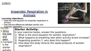 Anaerobic Respiration by Science Lessons 4 You | TPT