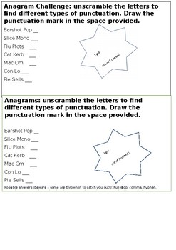 Preview of Anagram Challenge