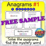 Anagrams 1 (BOOM CARDS distance learning - 4-letter anagra
