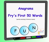 Anagrams Fry's First 50 Words