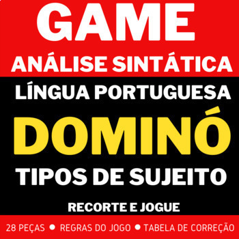 Preview of Portuguese Syntactic Analysis  - Game - Subject