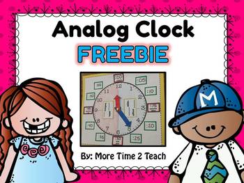 Preview of Analog Clock FREEBIE {great for teaching time}