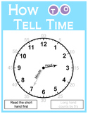 Analog Clock / How to Tell Time Poster
