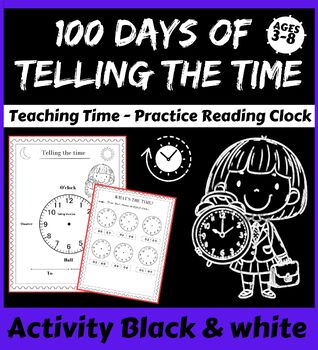 Preview of Analog Clock Practice Worksheets / Printables kids time Practice Reading Clock
