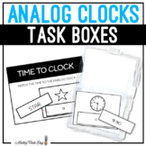 Analog Clocks Task Boxes - Time to Clock