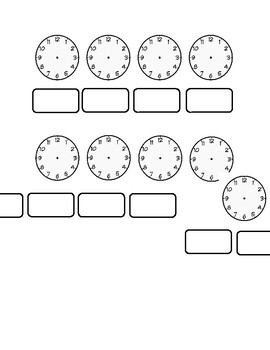 analog digital clock worksheet by primary support tpt