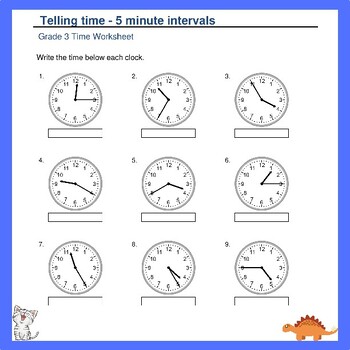 Analog to Digital Time Transformers: Grade 3 Clock Notation Worksheets