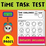 Telling Time Activities What Does The CLOCK Say, Analog-to