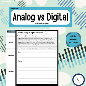 Preview of Analog vs Digital Signals - CER Written Assessment
