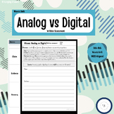 Analog vs Digital Signals - CER Written Assessment
