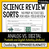 Analog vs. Digital Signals Review Sort | Printable, Digita