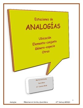 Preview of Analogias: Estaciones 5, 6, 7, y 8