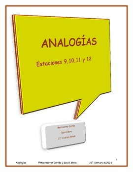 Preview of Analogias: Estaciones 9, 10, 11, 12