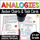 Analogies Task Cards | Word Analogies Activities | Analogy