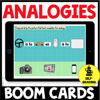 Preview of Analogies | BOOM CARDS 