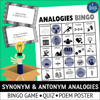 Preview of Analogies Bingo Game