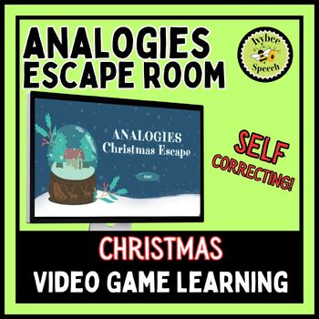 Preview of Analogies Christmas Digital Escape Room