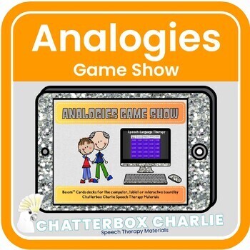 Preview of Analogies Game Show #1 Boom Cards