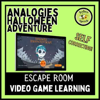 Preview of Analogies Halloween Digital Escape Room