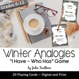 Analogies "I Have...Who Has" Winter-Themed Game, Printable
