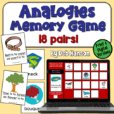 Analogies Memory Game in Print and Digital