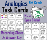 Completing Analogies Task Cards (5th Grade Academic Vocabu