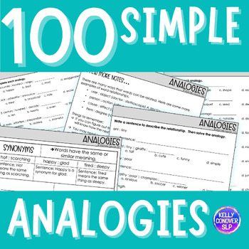 Preview of Analogies Worksheets and Teaching Materials