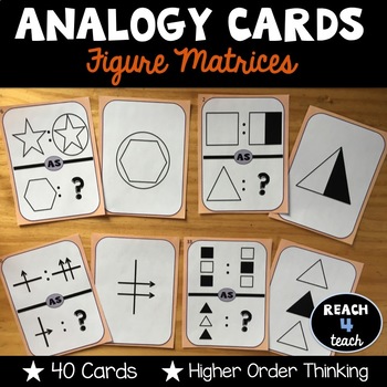 Preview of Analogy Cards: Figure Matrices