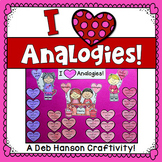 Analogies Worksheets and Craftivity for Valentine's Day