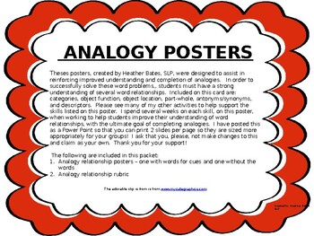 Preview of Analogy Poster