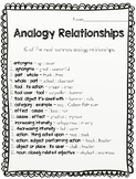 Analogy Relationships