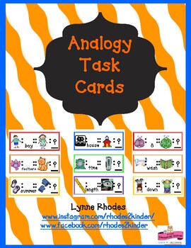 Preview of Analogy Task Cards